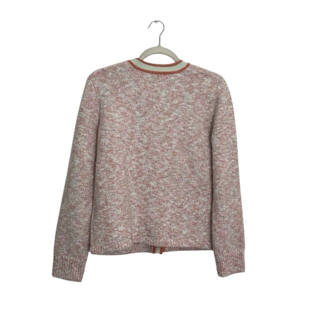 NWT J CREW Marled sweater lady cardigan in blush pink - Picture 7 of 8